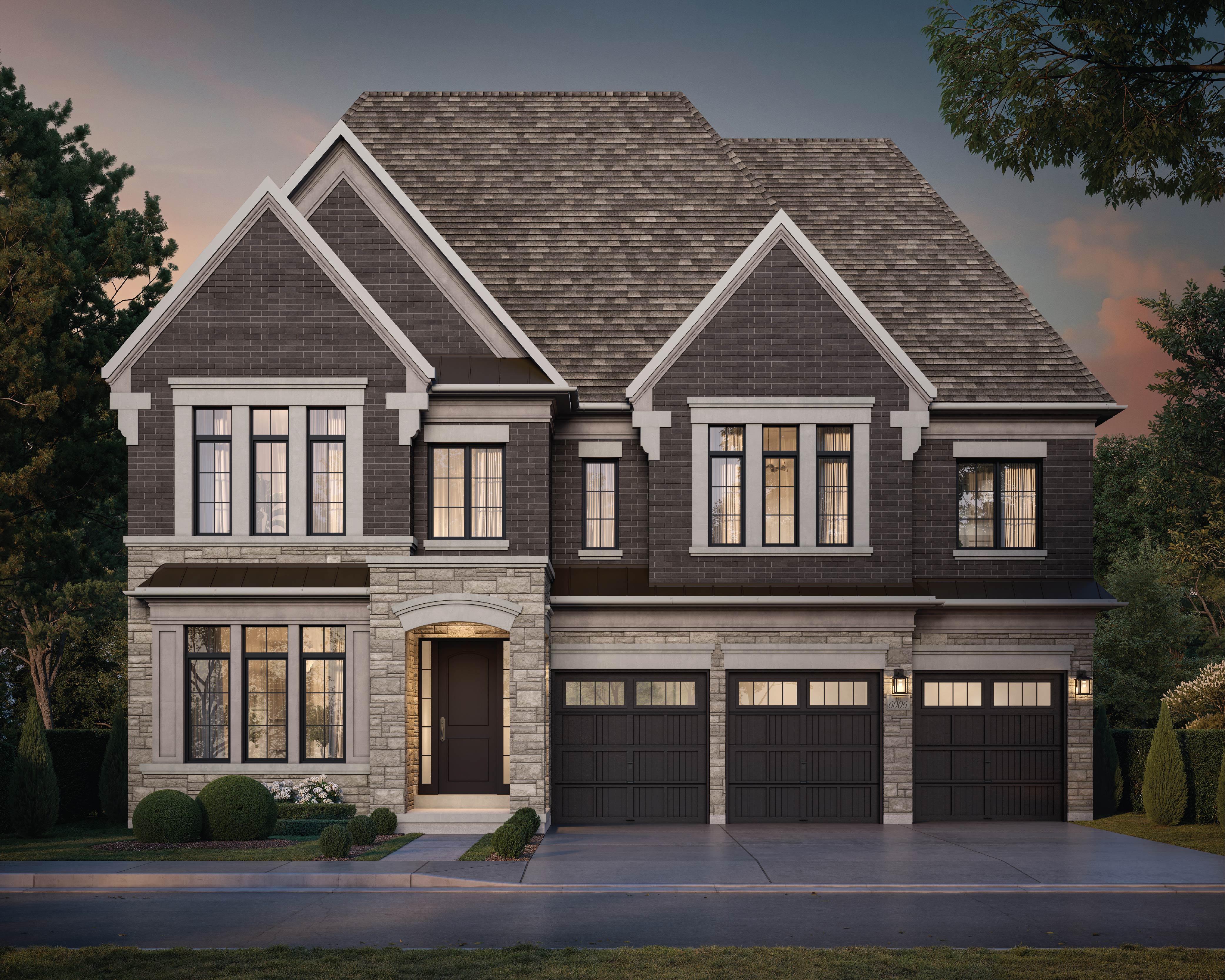 The Fairmont 60-foot lot elevation A rendering