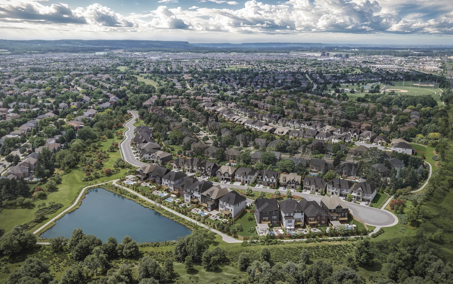 Aerial view of The Legacy enclave